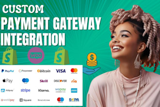 setup verified shopify payment gateway integrate stripe,paypal,square,wise,sepa