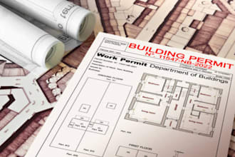 redesign redraw existing floor plans building permit drawings