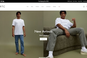 design luxury clothing website shopify clothing brand website clothing store