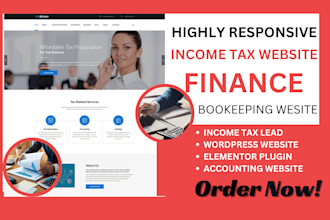 income tax lead income tax website finance bookkeeping accounting website