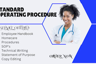 write company sops policies, manual, work instructions