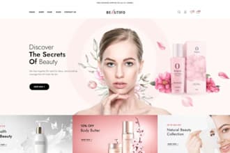 design captivating skincare website beauty shopify website cosmetic website