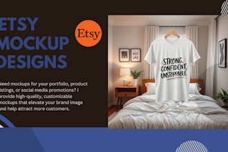 design custom mockups for your etsy digital products