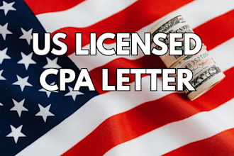 write verified cpa letter, mortgage letter,income letter,business comfort letter