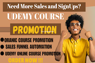 do udemy online course promotion,  kajabi email campaign automation, udemy sales