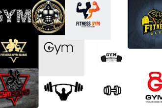 help you design modern logo for your gym website