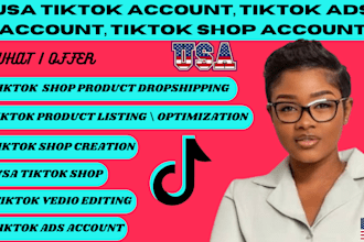 create USA tiktok shop US tiktok account USA tiktok shop business representative