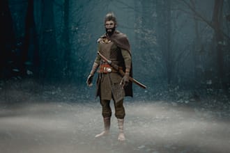 accurate 3d game character, fix uv map, game asset, texture, ue5 rig, animate