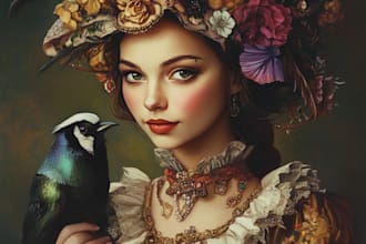 draw your fantasy,scifi or rpg character or portrait