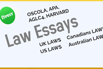 do law ess in apa, harvard, aglc4 or oscola