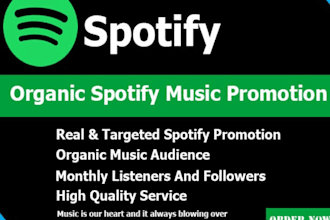 do spotify music promotion, spotify album music track promotion