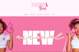 design a top quality fashion website for clothing brands