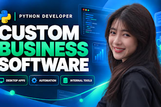 develop custom python desktop apps and business software