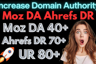 increase domain authority rating moz da ahrefs dr