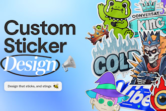 design your custom illustration stickers