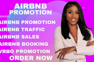 promote airbnb, booking, vrbo listing