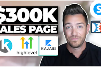 sales funnel landing page in gohighlevel kartra clickfunnels kajabi systeme io