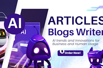 write tech articles finance blog SEO content on ai trends and innovation