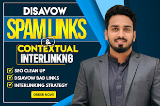 disavow toxic backlinks, contextual internal linking to recover google rankings