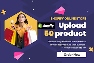get 50 products upload on your shopify online store