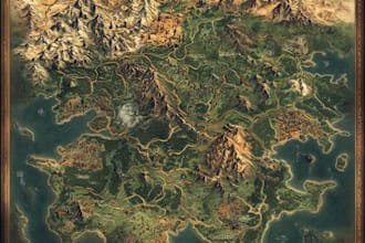 draw fantasy map forwith inkarnate map illustration