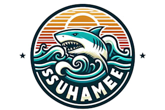 design modern awesome shark logo