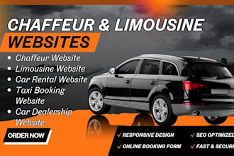 design limousine chauffeur and taxi booking website