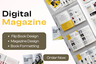 design digital magazine cover brochure design ebook catalog design pdf flipbook