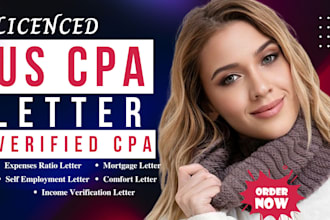 audit review financial statement CPA mortgage comfort letter income verification