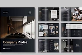 design company profile brochure annual report or booklet