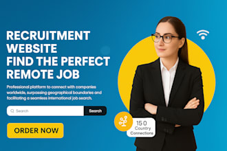 design a professional recruitment job board or home care staffing website wix
