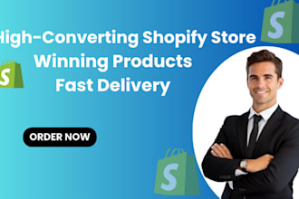 build a high converting shopify store with winning products