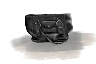 draw a realistic illustration of accessories