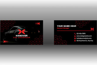 do professional unique business card design