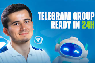 professionally set up your telegram channel and group with smart bots