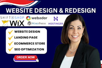 build webador website shift4shop wix hostinger wordpress website design webador
