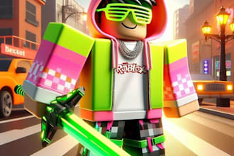 develop roblox hood game,tower defence, lua, obby, simulator gameplay
