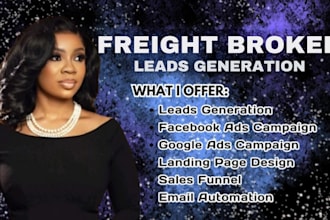 generate  freight broker leads logistics leads truck leads logistics website