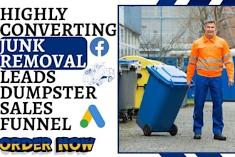 generate junk removal leads hauling dumpster removal leads junk cleaning leads