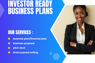 write a detailed business plan for startups, grants and pitch