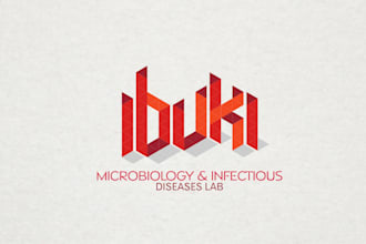 create a geometric custom microbiology lab logo design