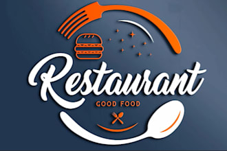 design restaurant and food, bar, coffee shop bbq  juice logo