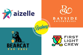 design modern eye catchy logo for your brand in 24hrs