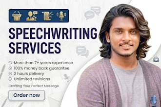write any speeches for you