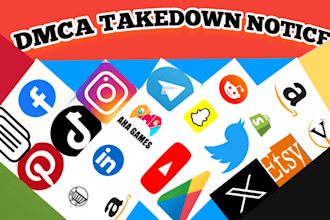send dmca takedown notices to remove pirated, illegal and copyright content