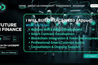 build react web3 dapps solidity rust smart contracts solana blockchain and audit