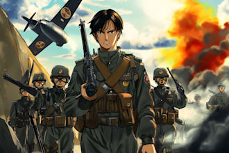 draw detailed military characters for you