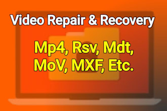 repair corrupted damaged video files mp4 mov dat rsv mdt