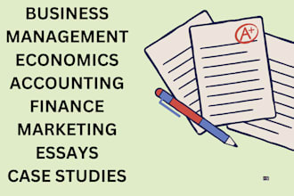 do accounting, finance, statistics economics, business, law, marketing
