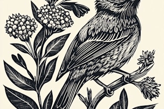 make any floral, animal or botanical art
